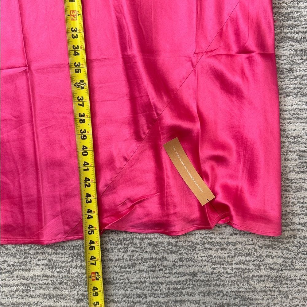 NWT Reformation Johanna Dress Silk Pink Large - Picture 10 of 13